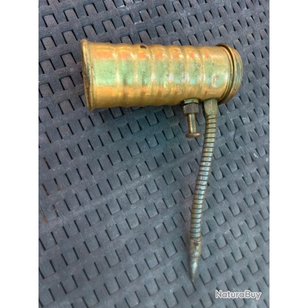 Ancienne burette � huile Eagle en laiton - Bec flexible - D�co garage / Outillage / Armurerie