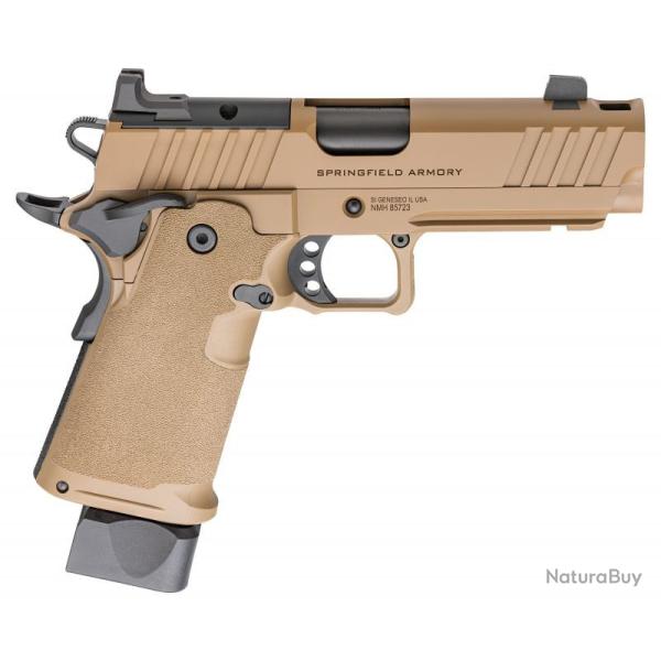 PISTOLET SPRINFIELD ARMORY 1911 DS PRODIGY COMP TAN 9x19 4.25"