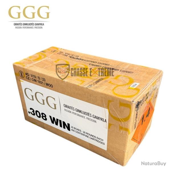 20 Cartouches GGG 175Gr Cal 308 Win HPBT Sierra Matchking