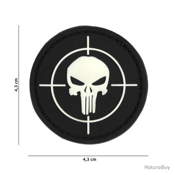 Patchs Punisher 3D - Dos Velcro Cible