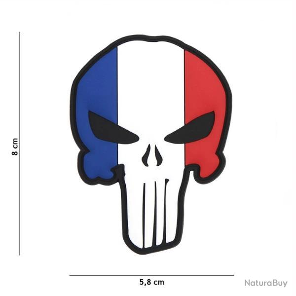 Patchs Punisher 3D - Dos Velcro France
