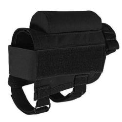 APPUI JOUE PORTE MUNITIONS - TACTIQUE - CHASSE - TIR  ( Noir )