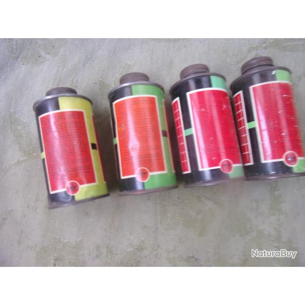 bidons de poudre de chasse anciens