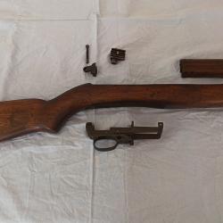Crosse , garde mains , Pontet nu , Hausse pour carabine US M1.30 carabine