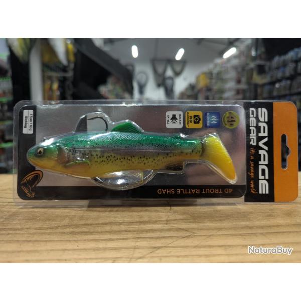 Savage Geart 4D TROUT RATTLE SHAD 17cm 80gr MS 04-Fire Trout