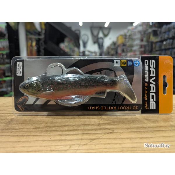 Savage Geart 4D TROUT RATTLE SHAD 17cm 90gr FS ARTIC CHAR