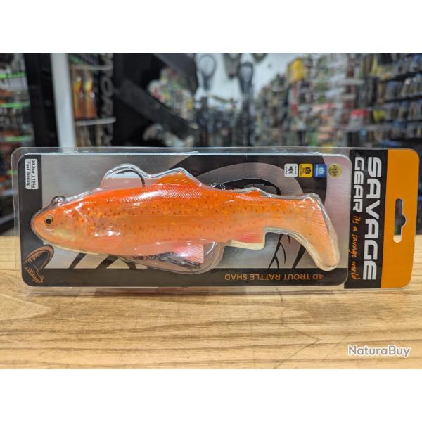 Savage Geart 4D TROUT RATTLE SHAD 20.5cm 135gr CI ALBINO