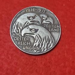 M&eacute;daille comm&eacute;morative 1914-1915 Allemagne - Autriche-Hongrie - &Oslash; 35 mm ww1