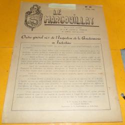 REVUE N&deg; 35 LE MARGOUILLAT 1er AVRIL 1953 2&egrave;me LEGION DE MARCHE DE GARDE REPUBLICAINE ,  FORMAT 31 C