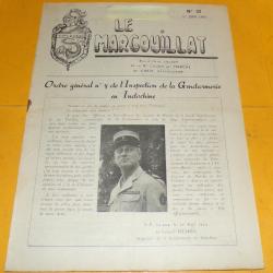 REVUE N&deg; 37 LE MARGOUILLAT 1er JUIN 1953 2&egrave;me LEGION DE MARCHE DE GARDE REPUBLICAINE ,  FORMAT 31 CM