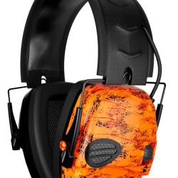 CASQUE ANTI-BRUIT PROHUNT ELECTRONIQUE ORANGE