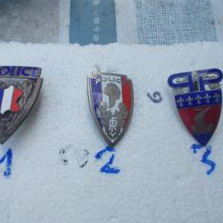 insignes de casque police,tres bon &eacute;tat