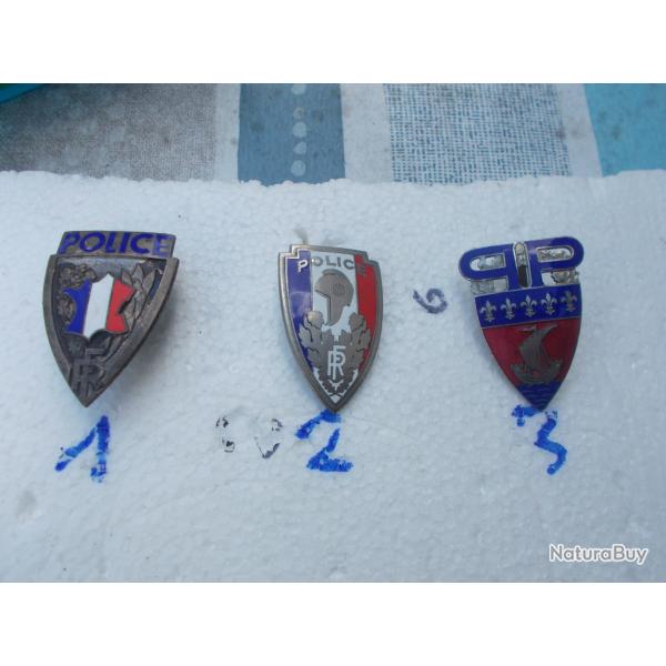 insignes de casque police,tres bon �tat