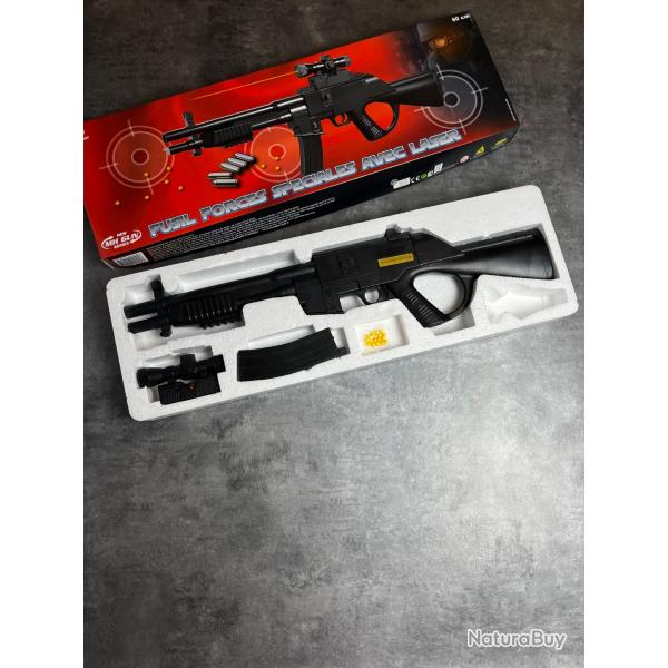 Fusil MH Gun Series Forces Sp�ciales 60 cm - Laser - 0,700 J - Bo�te d'origine
