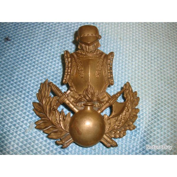 PLAQUE DE SHAKO DU GENIE VERS 1840