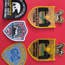 LOT 5 &Eacute;CUSSONS POLICE AM&Eacute;RINDIENNE DU CANADA NORTHWEST TERRITORIES indien