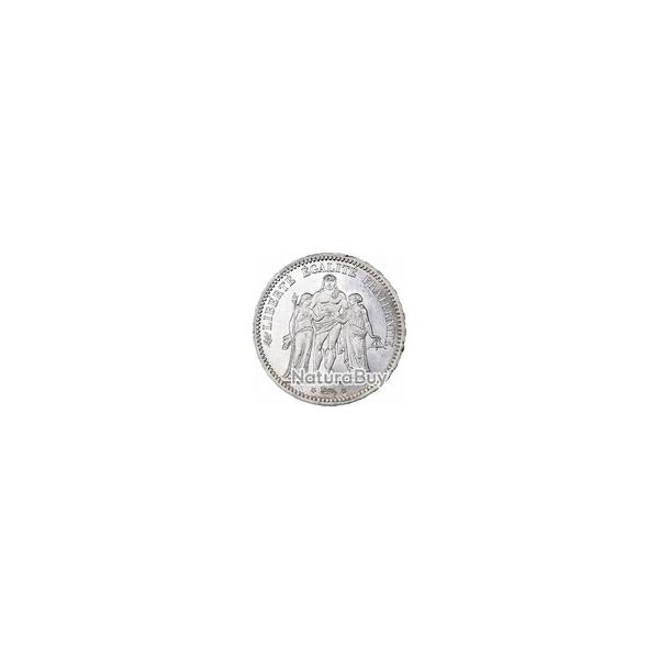 France, 5 Francs, Hercule, 1873, Paris, Argent, SUP+, Gadoury   " A  "