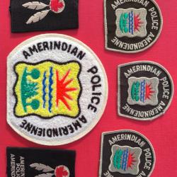 LOT &Eacute;CUSSONS POLICE AM&Eacute;RINDIENNE DU CANADA QU&Eacute;BEC 1 indien