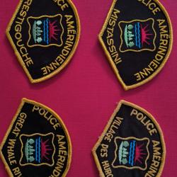 LOT &Eacute;CUSSONS POLICE AM&Eacute;RINDIENNE DU CANADA QU&Eacute;BEC 2 indien