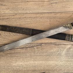 Ottoman Yatagan with white grips and silver inlays