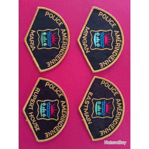 LOT �CUSSONS POLICE AM�RINDIENNE DU CANADA QU�BEC 4 indien