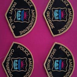 LOT &Eacute;CUSSONS POLICE AM&Eacute;RINDIENNE DU CANADA QU&Eacute;BEC 5 indien