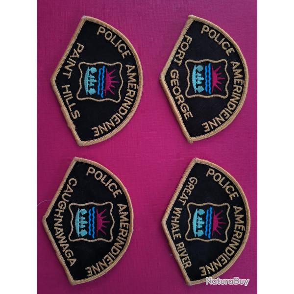 LOT �CUSSONS POLICE AM�RINDIENNE DU CANADA QU�BEC 5 indien