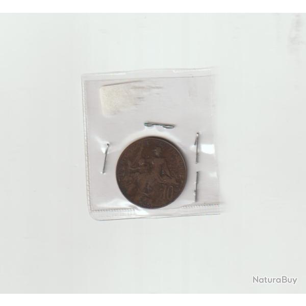 monnaies de 10 centimes dupuis 1905 la plus rare de la s�rie