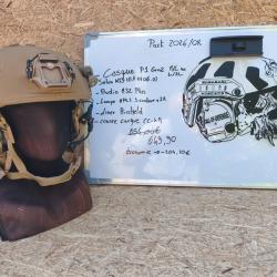 Pack casque balistique P1 GEN2 Coyote Brown Starter