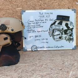 Pack casque balistique A1 GEN2 Coyote Brown PRO
