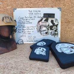 Pack casque + plaques Balistique A1 GEN2 Coyote Brown PRO COMPLET