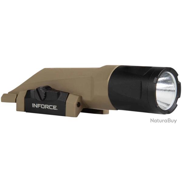 Lampe tactique INFORCE WMLx Gen 3 White 900 Lumens Rail 21mm - Noir / FDE - Tan