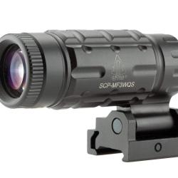 Magnifier UTG Swatforce x3 basculant Flip-to-Side Picatinny