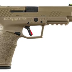 Pistolet TISAS PX-9 Tactical FDE filet&eacute; Optic Ready calibre 9x19 mm