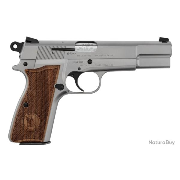 Pistolet TISAS ZIG 14 Stainless calibre 9x19 mm type GP35 acier inox