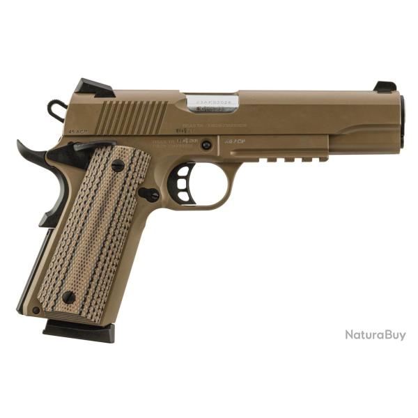 Pistolet TISAS ZIG PC 1911 FDE 5'' rail Picatinny calibre .45 ACP