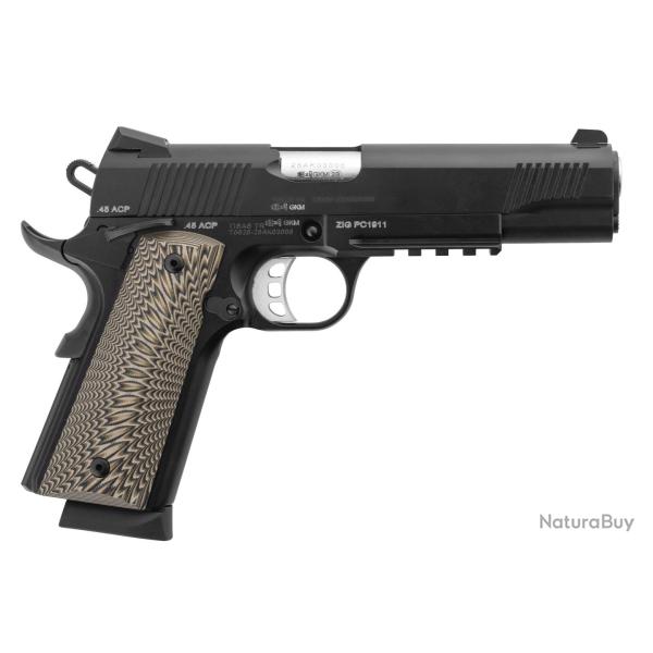 Pistolet TISAS ZIG PC 1911 Noir 5" .45 ACP