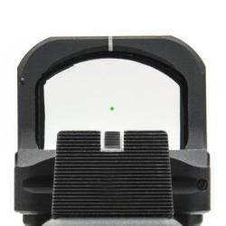 Point rouge UTG OP3 Micro 4 MOA rouge ou vert rail Picatinny - Vert