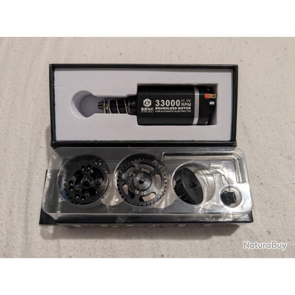 Moteur brushless 33k + engrenage shs h�lico�daux 16:1