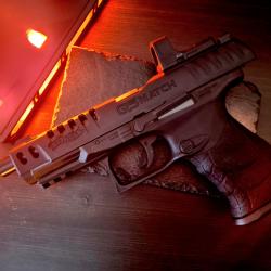 WALTHER Q5 MATCH COMBO CUSTOM BlowBack SIGHT PHOS 4.5m PLOMB DIABOLO +Co2 MARSHALS X 10 +PLOMBS EXPO