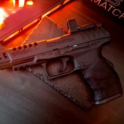 WALTHER Q5 MATCH COMBO CUSTOM BlowBack SIGHT PHOS 4.5m PLOMB DIABOLO +Co2 MARSHALS X 10 +PLOMBS EXPO