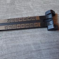 Planchette de hausse pour fusil suisse K31