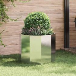 Jardini&egrave;re Argent 60 x 60 x 50 cm Acier inoxydable