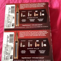 38 Hornady GMX sans plombs  130g cal 270 w