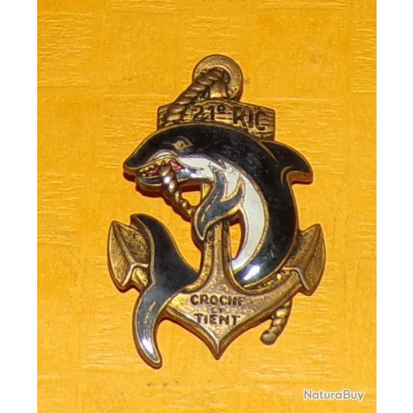 21� R.I.C, gros marsouin, dos lisse, marquage vertical , FABRICANT DRAGO PARIS 43 RUE OLIVIER METRA