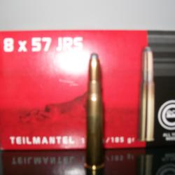 Munition GECO 12 GR - 185 GRAINS CALIBRE 8X57 JRS