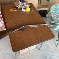 Fusil ancien &agrave; Chiens calibre 16