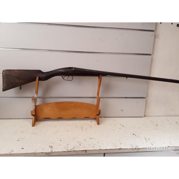 Fusil juxtapose type darne cal.12/65 bois can.69cm