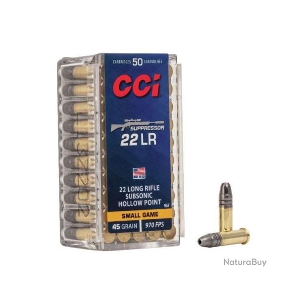 Munitions CCI cal.22lr small game suppressor hollow point hp subsonic par 50