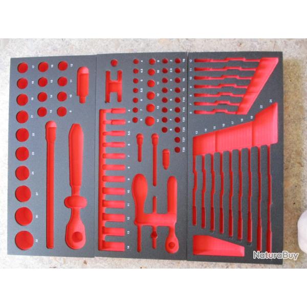 3 modules module mouse facom cl�s mixte , cliquet 1/4 et 1/2